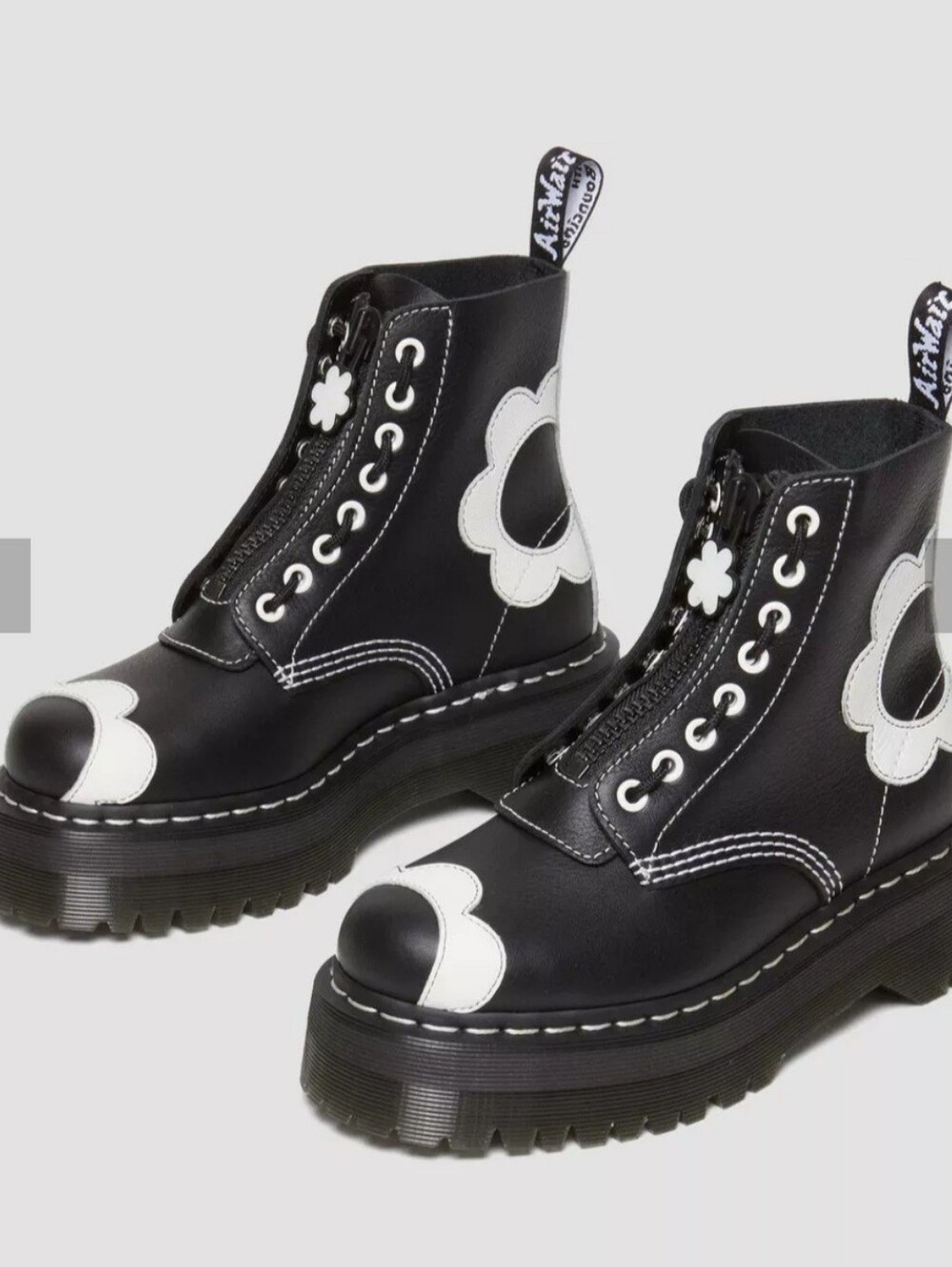 NEW!! Dr Martens Sinclair Flower Pisa Platform Boots. Size 8 - Picture 6 of 10